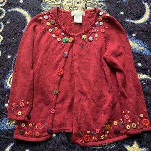 Mandel Bay Button Sweater
